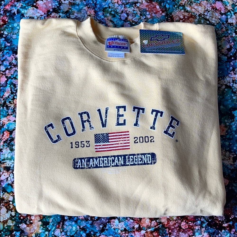 Men’s Hanes Chevrolet Corvette XL Sweatshirt NWT